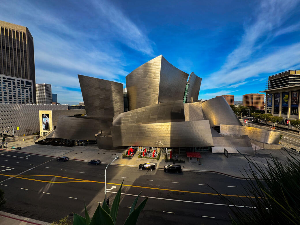 Walt Disney Concert Hall in downtown Los Angeles, CA