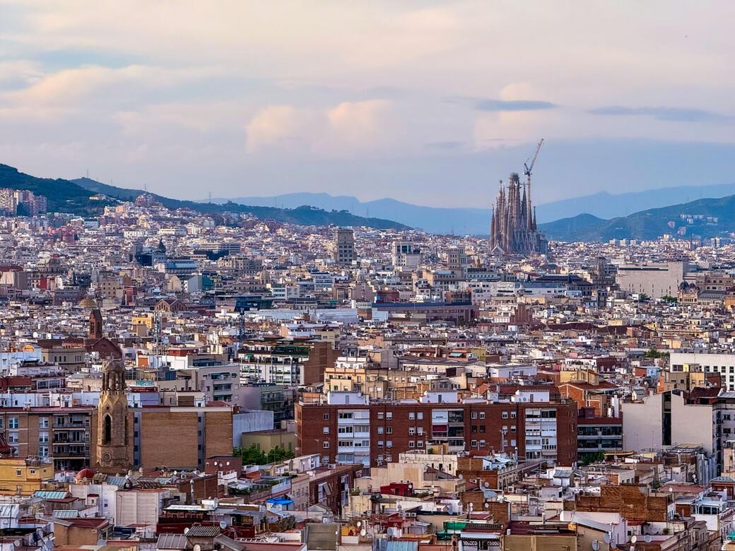 Skyline of Barcelona, Spain