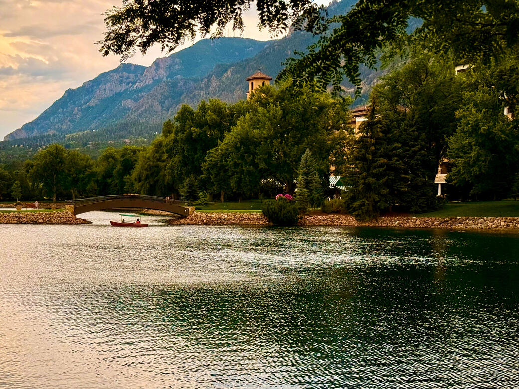 Lake at The Broadmoor Resort, Colorado Springs, CO